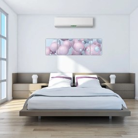 Malarstwo abstrakcyjne - Pastelowe kule (170x50 cm)