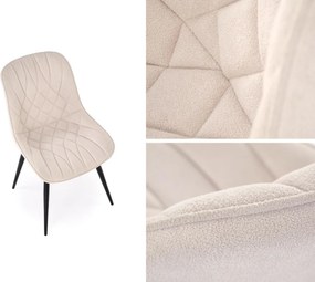 Krzesło do jadalni z ozdobnymi przeszyciami K567 Halmar