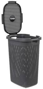 Wysoki kosz na pranie z plastiku, 60 l