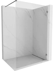 Mexen Lunar ścianka prysznicowa Walk-in prawa 140 x 200 cm, transparent 8 mm, gun metal - 830-140-000-95-00-P