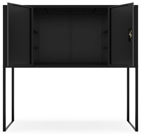 Szafa metalowa do garażu GEORGE, 2250 x 2100 x 900 mm, czarna