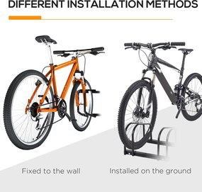 Stojak na rowery HOMCOM stojak na rowery stojak na wiele rowerów do 6 rowerów