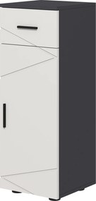 kleankin Szafka Łazienkowa, Komoda Łazienkowa, Regulowane Półki, Do 25 kg Nośności, Szara