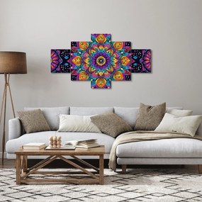 Obraz - Kalejdoskopowa mandala (125x70 cm)