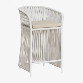 Wysoki Stołek Ogrodowy Sophie ↑65 Cm & Gardenia Biel - Sklum