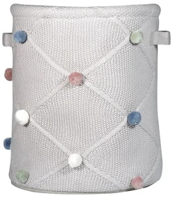 Jasnobrązowy tekstylny dziecięcy kosz na zabawki ø 30x35 cm Taupe – Kindsgut