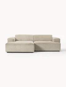 Sofa narożna ze sztruksu Melva (3-osobowa)