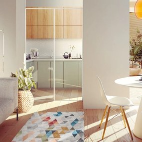 Dywan bawełniany Pescara trójkąty multikolorowe 120 cm x 170 cm