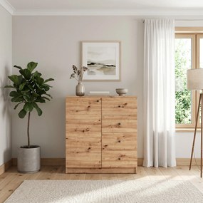 Komoda NATURIO 80 cm do Salonu Sypialni Dąb artisan