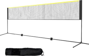 Siatka do Badmintona, SucceBuy Przenośny Zestaw Siatek do Badmintona 510 cm dla Siatkówki, Pickleballa i Tenisa