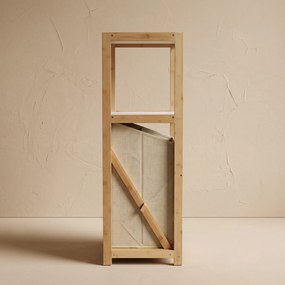 Kosz na pranie bambusowy, 33 x 36 x 98 cm