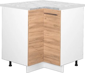 Szafka narożna złoty dąb energetyczny 80.5x60x82 fame-line