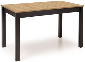 Prostokątny stół rozkładany loft dąb craft złoty + czarny B3-N76