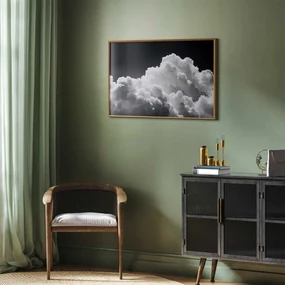 Plakat Gra słonecznego światła 60x40 cm z ramą złotą bez marginesu ARTGEIST B