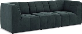 Niebieska aksamitna sofa 255 cm Aloha – Makamii