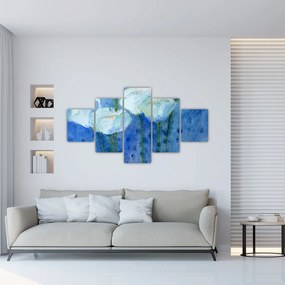 Obraz - Białe tulipany (125x70 cm)