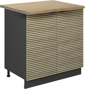 Szafka pod zlew panel dębowy 80x60x82 fame-line