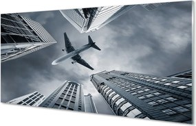 Panel nad Blat Kuchenny Samolot nad Miastem pod Chmurami