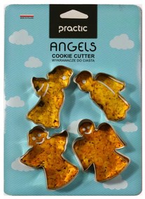 Zestaw foremek do wykrawania ciasta, anioł, 4 sztuki