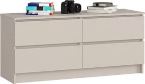 Kaszmirowa niska komoda z 4 szufladami H8-F89
