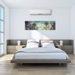 Obraz - miasto w przyszłości (170x50 cm)