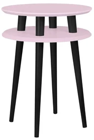 Stolik kawowy UFO HIGH 45x45 różowy/czarny RAGABA