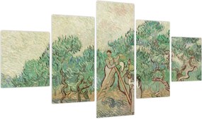 Obraz - Vincent van Gogh, The Olive Orchard, reprodukcje (125x70 cm)