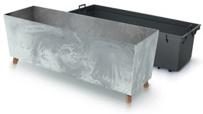 Donica ogrodowa z wkładem 77 x 23,5 x 30 cm Urbi Beton Effect beton PROSPERPLAST