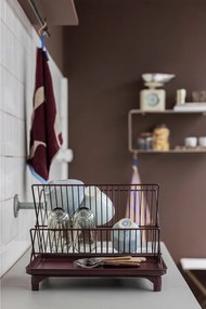 Bordowy ociekacz dwupiętowy 42x29 cm Dry-It – Mette Ditmer Denmark