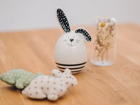 Czarnobiały wielkanocny królik CONY