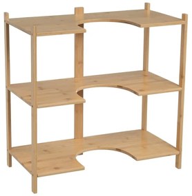 Bambusowa szafka pod umywalkę w naturalnym kolorze 60x60 cm – Casa Selección