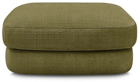 Podnóżek z tkaniny szenilowej w kolorze khaki Leonore – Bobochic Paris