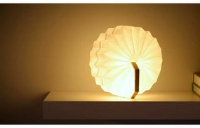 Brązowo-jasnobrązowa lampa stołowa LED ze ściemniaczem (wysokość 3,5 cm) Accordion – Gingko