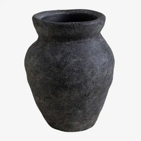 Wazon Dekoracyjny Z Terakoty Asmeret Negro - Sklum