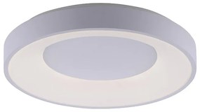 Nowoczesna lampa sufitowa biała z wbudowanym LED 3-stopniowy ściemniacz - Steffie Nowoczesny Oswietlenie wewnetrzne