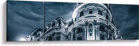Obraz architektury w ciemności (170x50 cm)