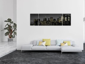 Obraz nocnej metropolii (170x50 cm)