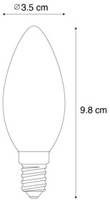 Zestaw 5 Inteligentne żarówki LED E14 C35 matowe 4,2 W 470 lm 2700-6500 K