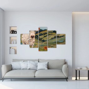Obraz - Imitacja dzianego motywu (125x70 cm)