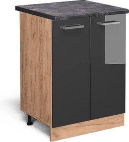 Szafki kuchenne antracyt wysoki połysk 60x60x81.6 r-line