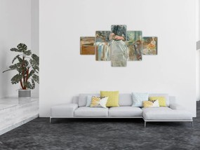 Obraz - Berthe Morisoti, In the Dining Room, reprodukcje (125x70 cm)