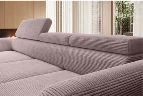 Narożnik ALISSON S/MINI Lewostronny z elektrycznym wysuwem w tkaninie POSO 100 WERSAL