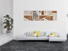 Obraz - Kształty (170x50 cm)