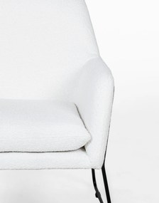Biały designerski fotel MILAN