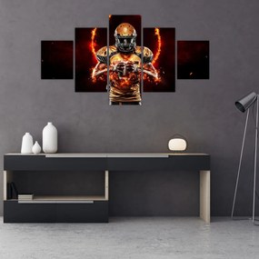 Obraz - Zawodnik futbolu amerykańskiego (125x70 cm)