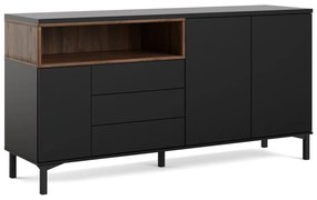 Czarna komoda 176x90x49 cm Roomers – Tvilum