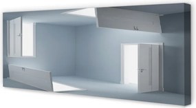 Zdjęcie na płótnie Trójwymiarowa Iluzja Drzwi