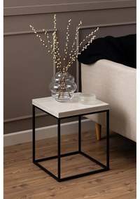 Stolik z blatem w dekorze marmuru 40x40 cm Barossa – Actona