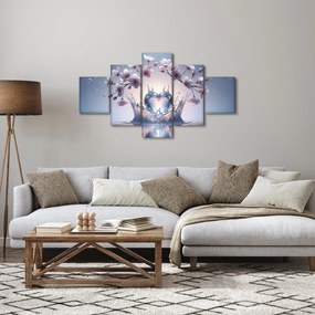 Obraz - Diamentowe serce (125x70 cm)