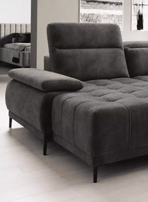 Nowoczesny narożnik Focus XL z elektrycznym siedziskiem i funkcją relax